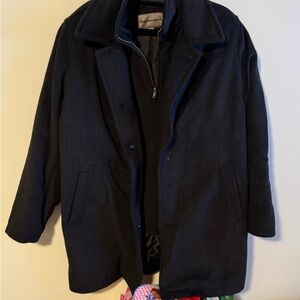 Johnston & Murphy Dark Gray Pea Coat
